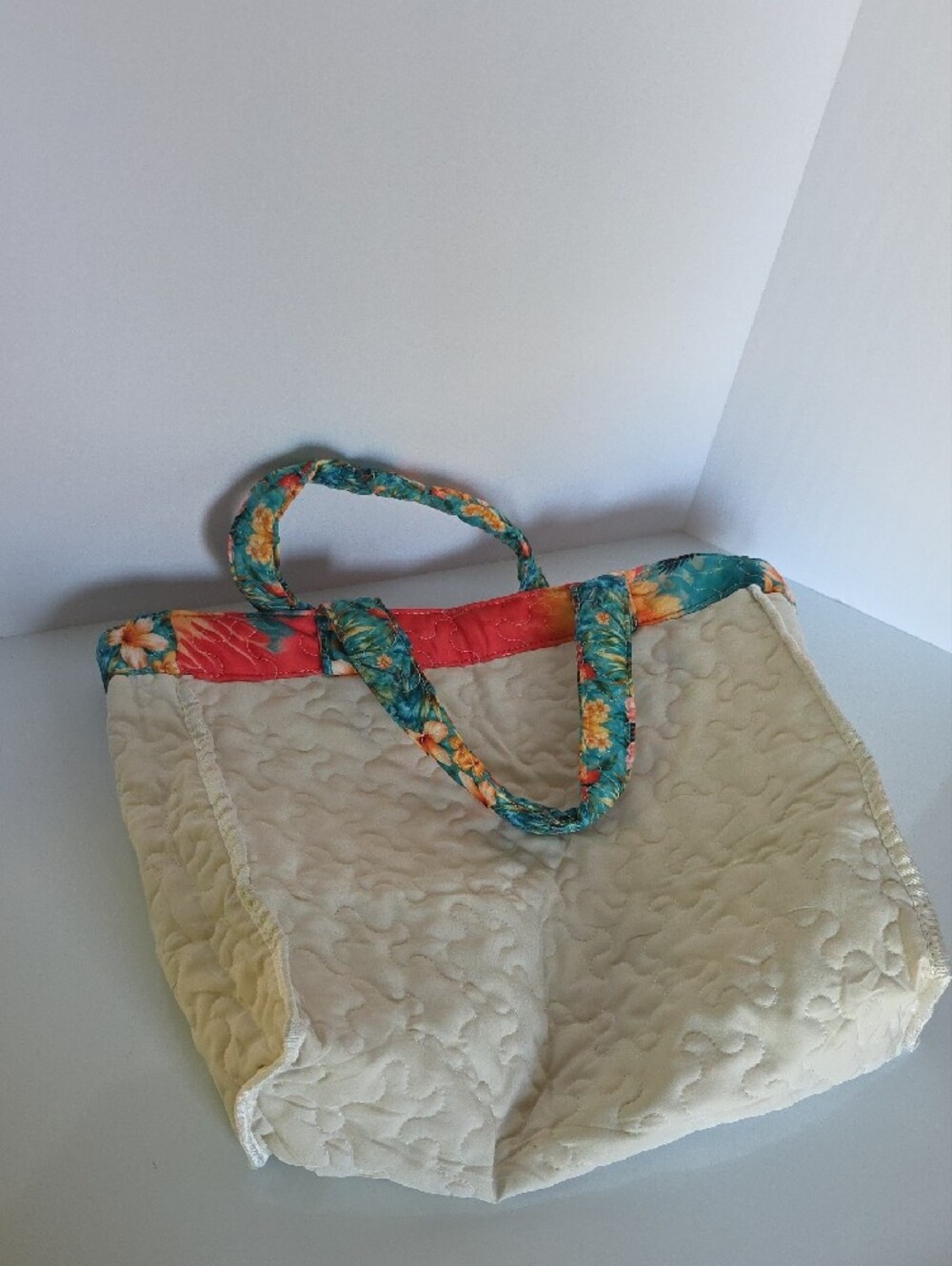 Tropical Sunset Quilted Tote Bag - Multicolor - Picture 6 of 6